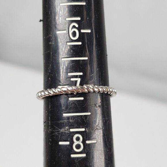 Amethyst Teardrop Faceted Sterling Silver 925 Signed FAS Ring Size 7 - Picture 8 of 16